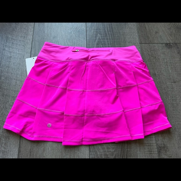 Lululemon Pace Rival Mid-Rise Skirt *Long in Pow Pink Size 8 - Picture 5 of 6